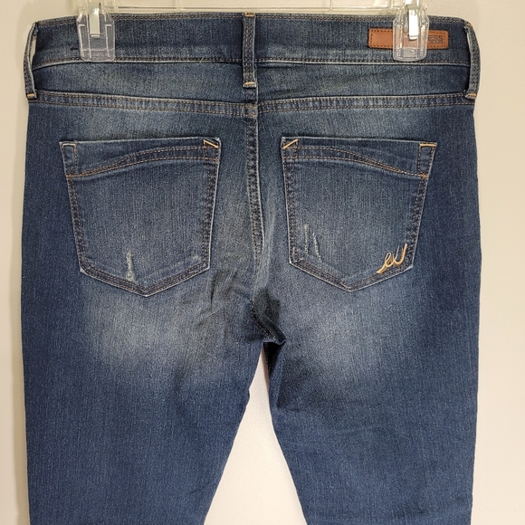 EXPRESS Skinny Midrise Dark Wash Jean Size 6 - Picture 4 of 6